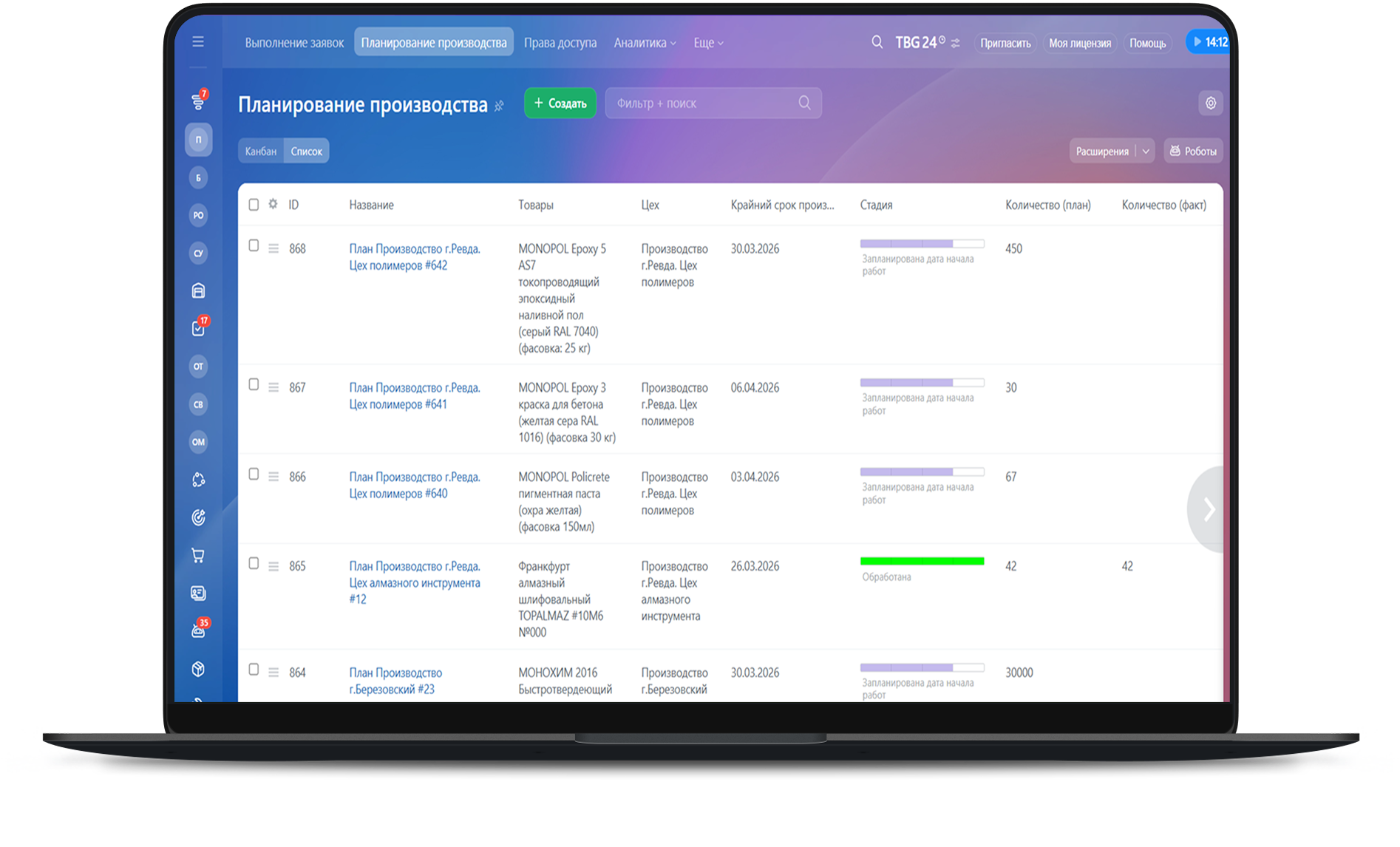 Внедрение Битрикс24 для компании в сфере промышленного строительства