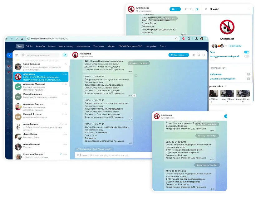 Интеграция алкорамки на предприятии